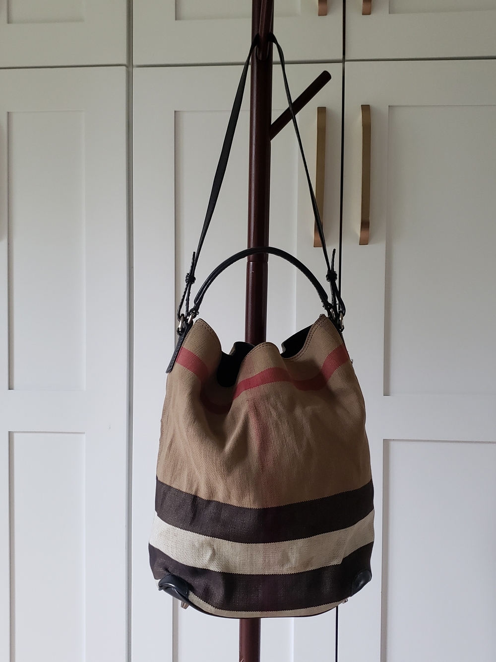 Burberry Ashby‎ Bag House Check Canvas Medium